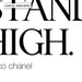 Keep your heels, head & standards high - Art Print - Ozark Home