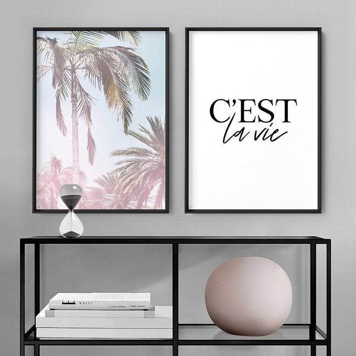 C'est La Vie (white) - Art Print - Ozark Home