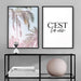 C'est La Vie (white) - Art Print - Ozark Home