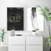 C'est La Vie Dark (faux look foil) - Art Print - Ozark Home