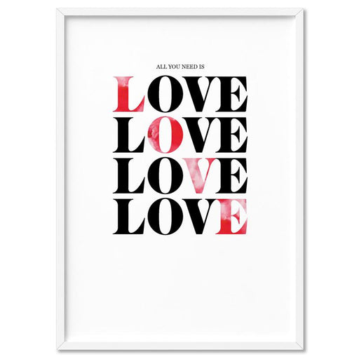 All you need is Love - Art Print - Ozark Home