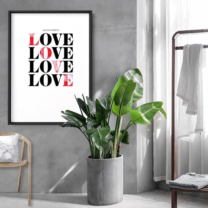 All you need is Love - Art Print - Ozark Home