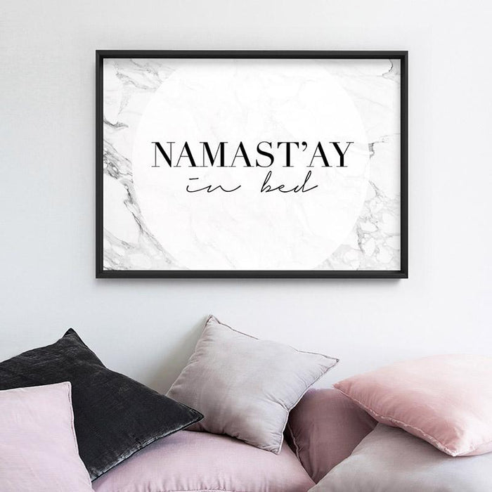 Namastay in Bed - Art Print - Ozark Home
