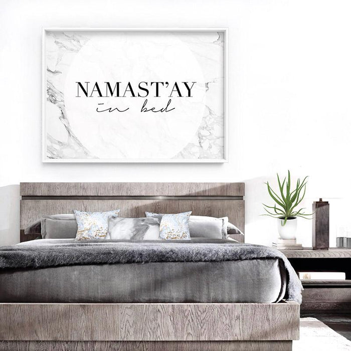 Namastay in Bed - Art Print - Ozark Home
