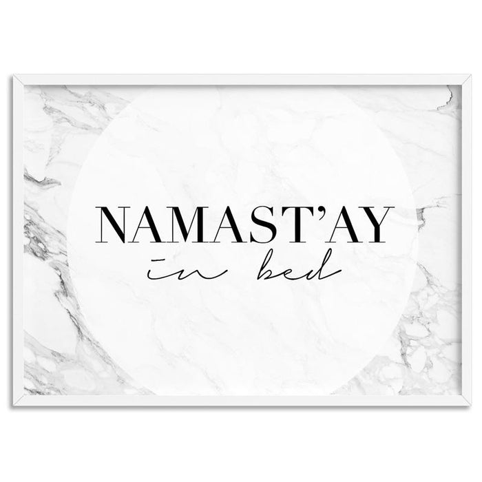 Namastay in Bed - Art Print - Ozark Home