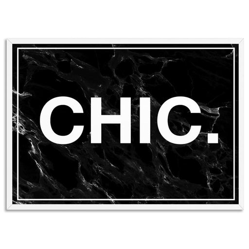 CHIC Word Typography - Art Print - Ozark Home