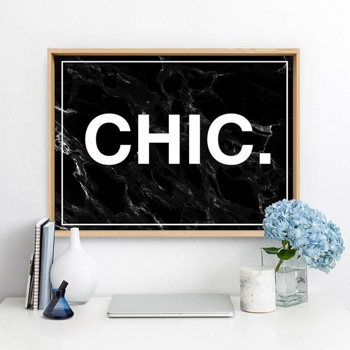 CHIC Word Typography - Art Print - Ozark Home