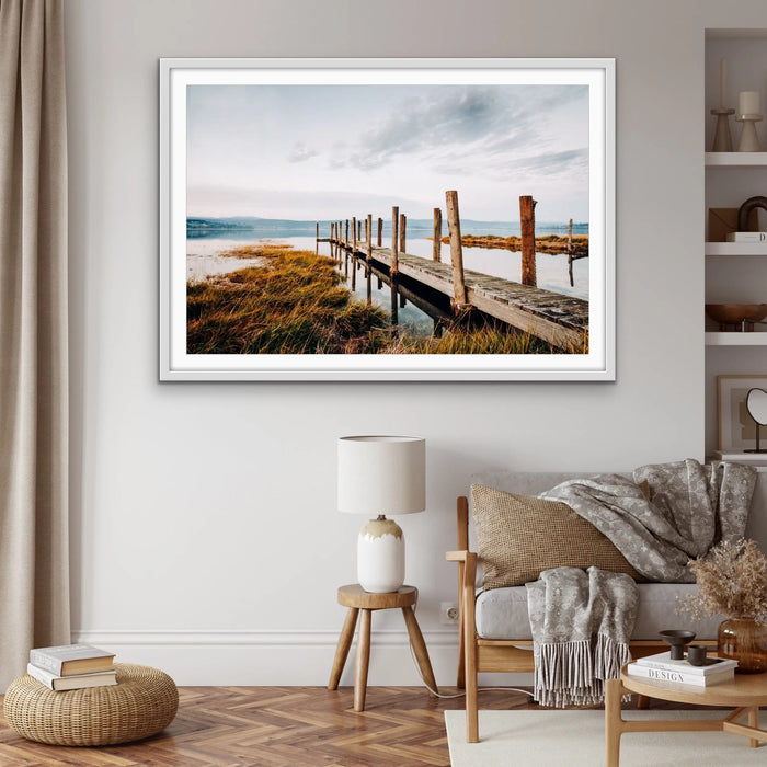 Tamar River Jetty -  Tasmania Photographic Art Print