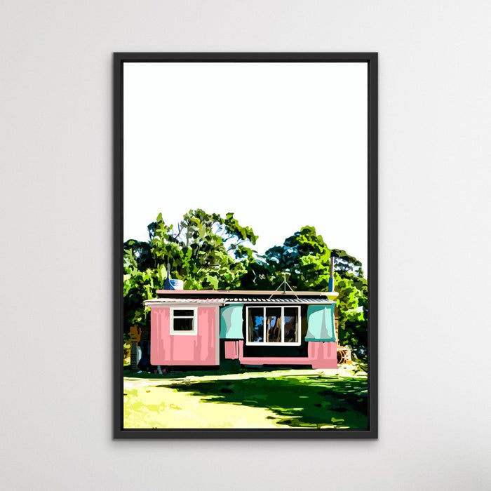 Tasmanian Shack - Coastal Tasmanian Beach House Print by Edie Fogarty