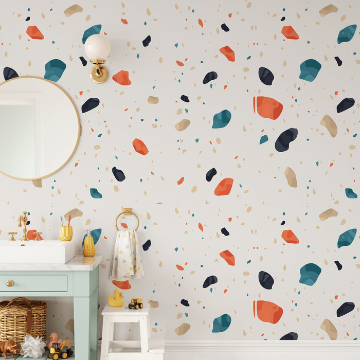 Terrazzo - Colourful Terrazzo Patterned Easy Wallpaper