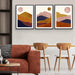 The Layers Of Earth - Abstract Boho Three Piece Print Set, Wall Art, Ozark Home 