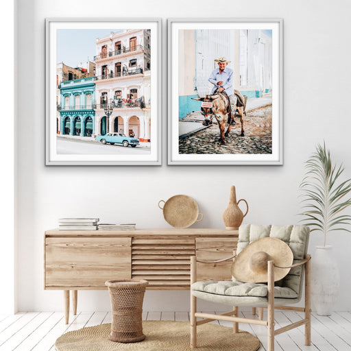 The Streets of Cuba - Two Piece Photographic Print Set, Wall Art, Ozark Home 