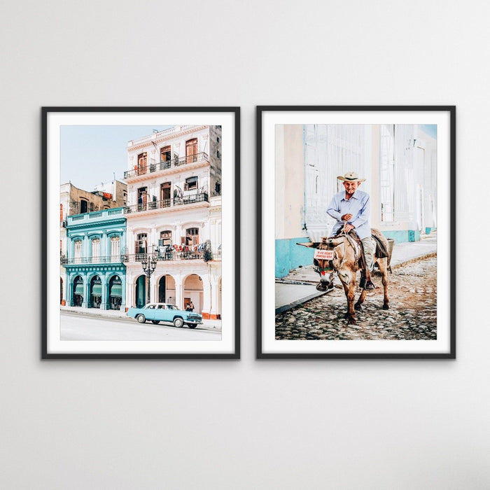 The Streets of Cuba - Two Piece Photographic Print Set, Wall Art, Ozark Home 