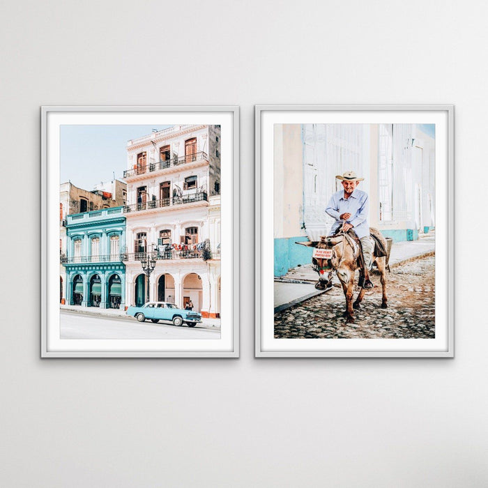 The Streets of Cuba - Two Piece Photographic Print Set, Wall Art, Ozark Home 