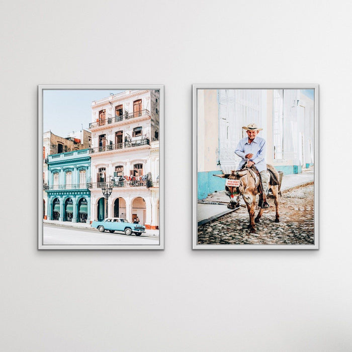 The Streets of Cuba - Two Piece Photographic Print Set, Wall Art, Ozark Home 