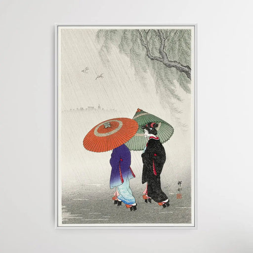 Two Women in the Rain by Ohara Koson, Wall Art, Ozark Home 