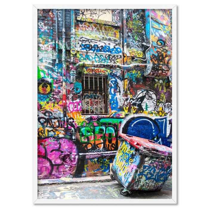 Melbourne Street Art / Hosier Lane Bin - Art Print, Wall Art, Ozark Home 