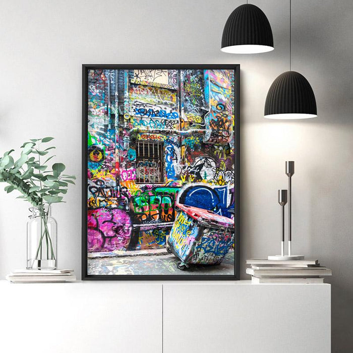 Melbourne Street Art / Hosier Lane Bin - Art Print, Wall Art, Ozark Home 