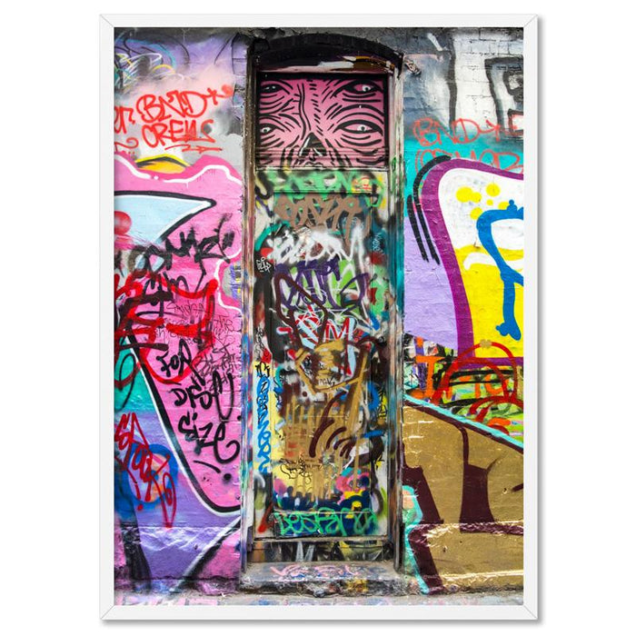 Melbourne Street Art / Hosier Lane Door II - Art Print, Wall Art, Ozark Home 