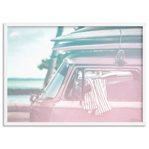 California Pastels / Kombi - Art Print, Wall Art, Ozark Home 