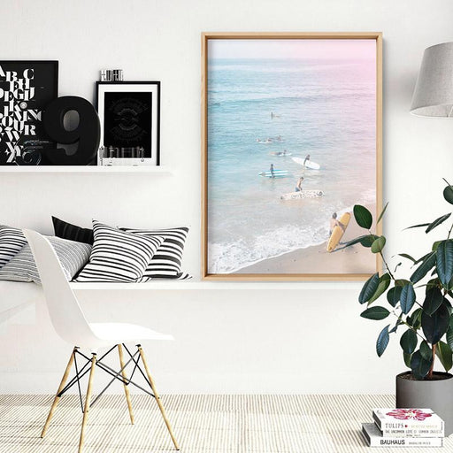 California Pastels / Into the Surf - Art Print, Wall Art, Ozark Home 