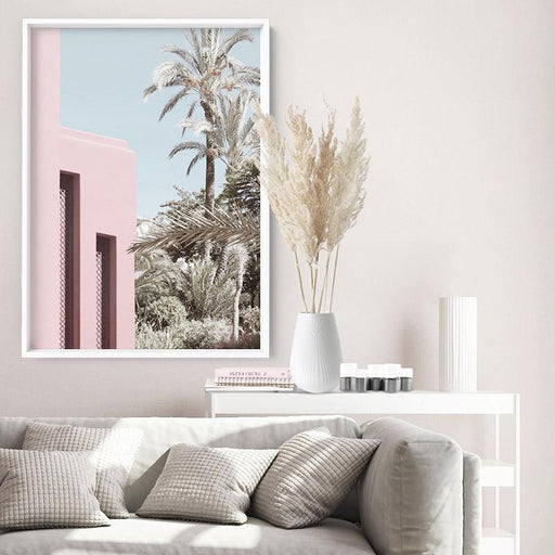 Palm Springs Pastels / Pretty in Pink Resort - Art Print, Wall Art, Ozark Home 