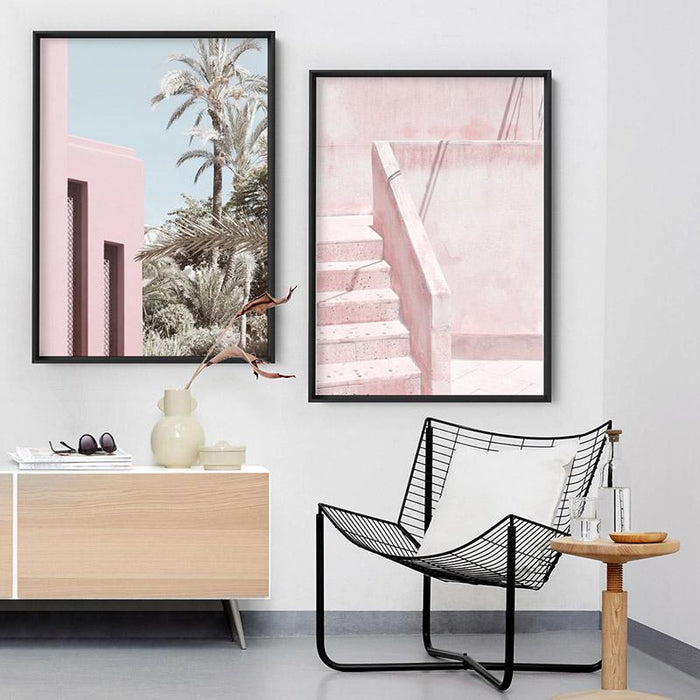 Palm Springs Pastels / Pretty in Pink Resort - Art Print, Wall Art, Ozark Home 