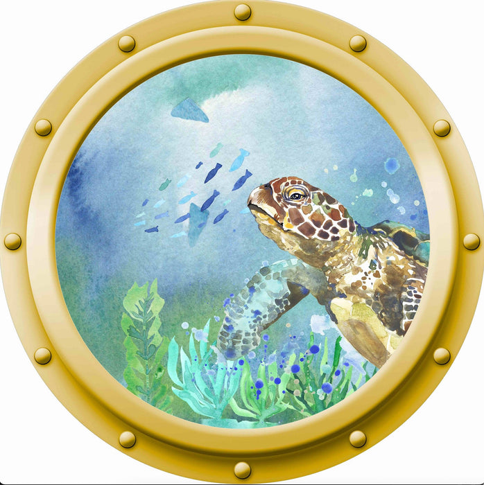 Under The Sea - Round Porthole Illustrations