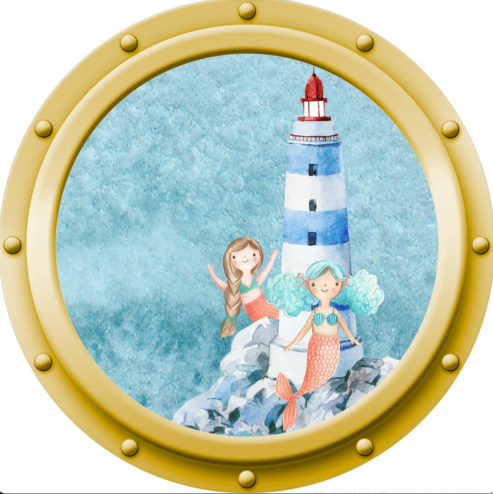 Under The Sea - Round Porthole Illustrations