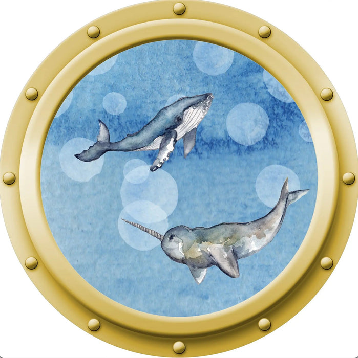 Under The Sea - Round Porthole Illustrations