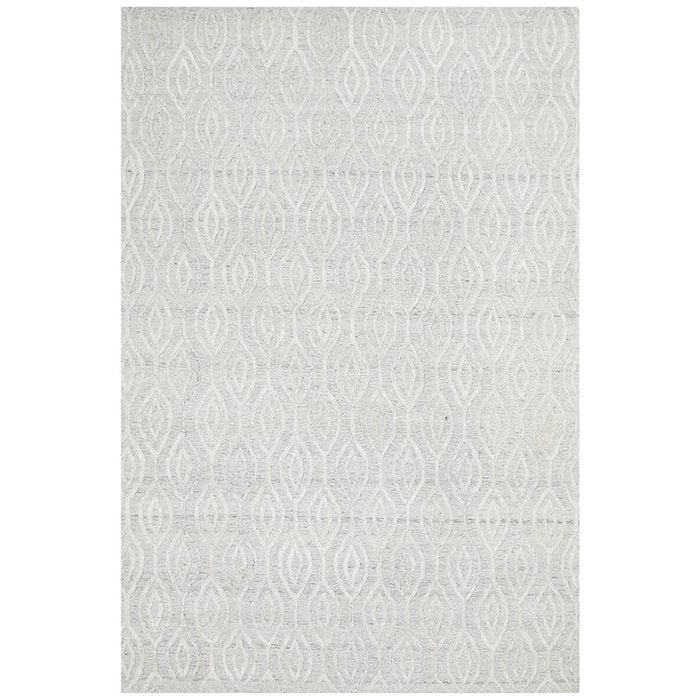 Vada White Winter Wish Handtufted Contemporary Rug, Rugs, Ozark Home 