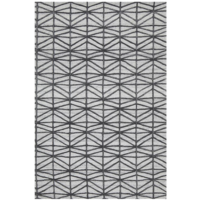 Vada Pewter Winter Prestige Handtufted Contemporary Rug, Rugs, Ozark Home 