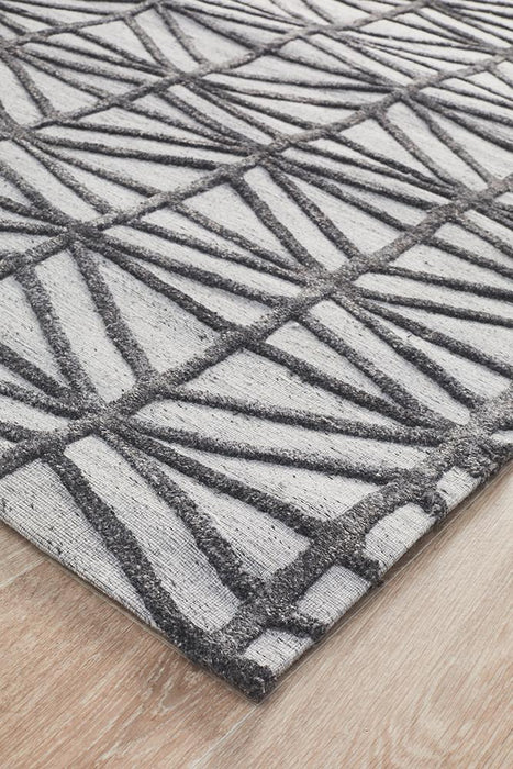 Vada Pewter Winter Prestige Handtufted Contemporary Rug, Rugs, Ozark Home 