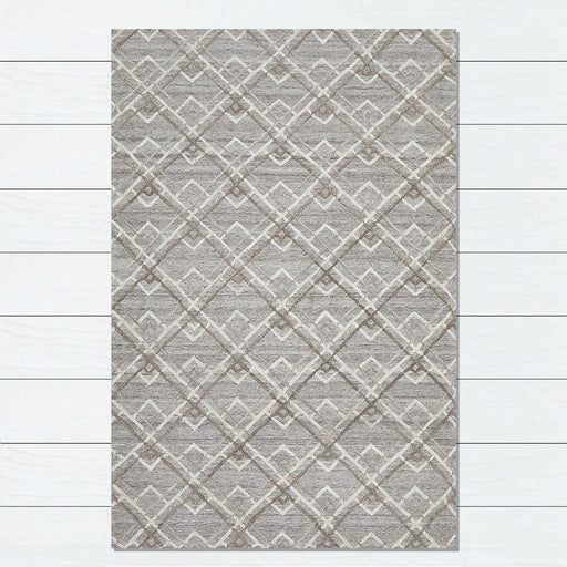 Vada Silver Winter Stream Handtufted Contemporary Rug, Rugs, Ozark Home 