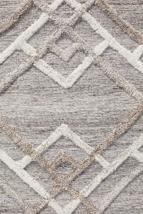 Vada Silver Winter Stream Handtufted Contemporary Rug, Rugs, Ozark Home 