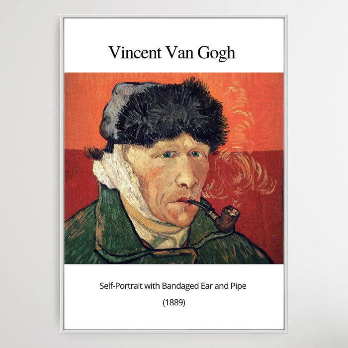 Vincent Van Gogh Self-Portrait with Bandaged Ear & Pipe 1889, Wall Art, Ozark Home 