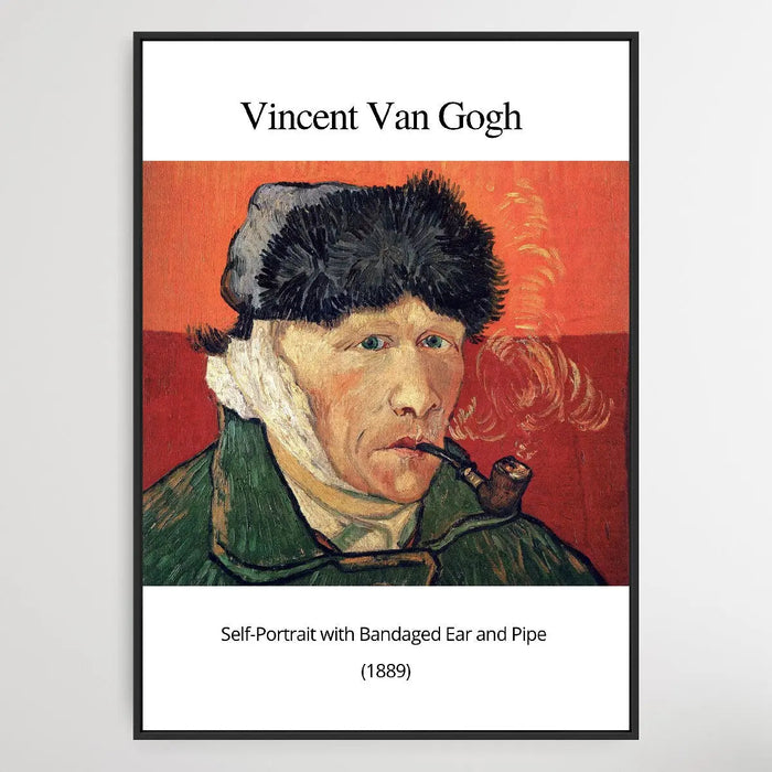 Vincent Van Gogh Self-Portrait with Bandaged Ear & Pipe 1889, Wall Art, Ozark Home 