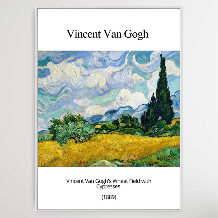 Vincent Van Gogh Wheat Field with Cypresses 1889, Wall Art, Ozark Home 