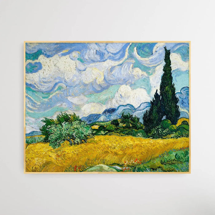 Vincent Van Gogh's Wheat Field with Cypresses (1889)