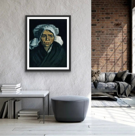 Vincent van Gogh's Head of a Peasant Woman (1884) - Print of Original Artwork, Wall Art, Ozark Home 