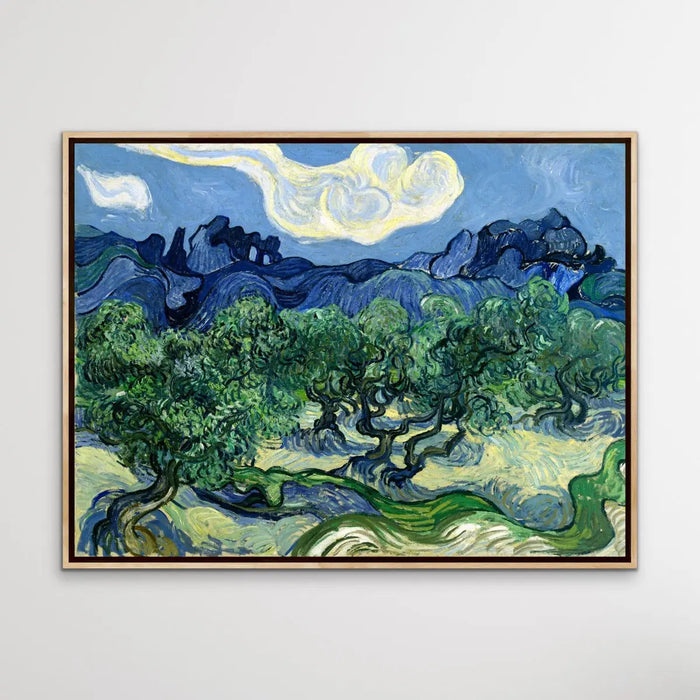 Vincent van Gogh's Olive Trees with the Alpilles in the Background (1889) - Print Of The Artwork