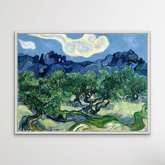 Vincent van Gogh's Olive Trees with the Alpilles in the Background (1889) - Print Of The Artwork