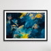 Vision - Limited Edition Blue and Yellow Abstract Floral Print, Wall Art, Ozark Home 