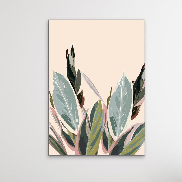 Warm Nights In The Garden / Print Two - Colourful Foliage Graphic Art Print