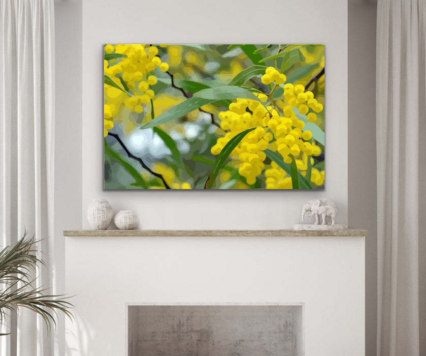 Wattle - Australian Yellow Native Flower Canvas or Art Print