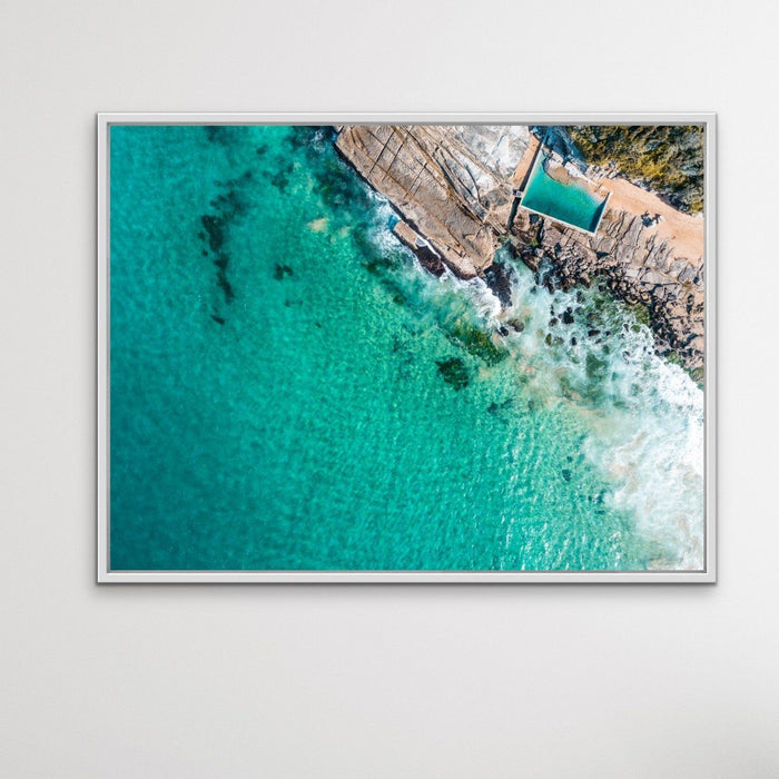 Whale Beach Ocean Pool - Coastal Beach Pool Sydney Photographic Canvas or Art Print