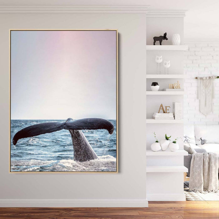 Whale of A Tail - Photographic Print of Whales Tail On Canvas or Paper