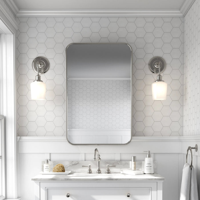 White Hexagonal Tile Wallpaper