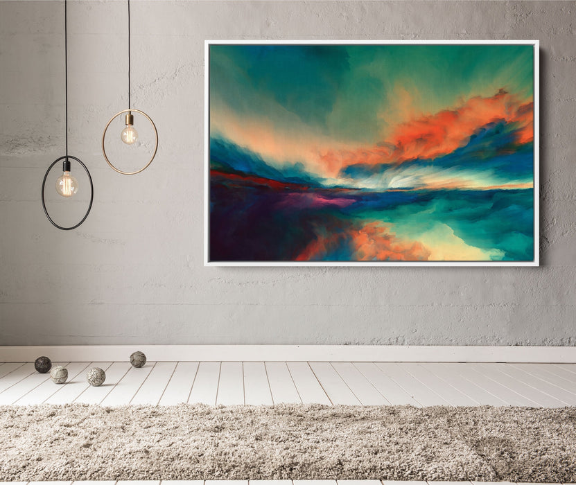 Wild Skies - Abstract Surreal Art Print Stretched Canvas Wall Art