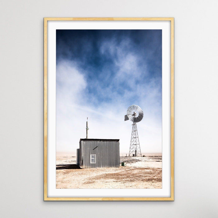 Windmill - Australian Landscape Outback Photographic Print, Wall Art, Ozark Home 